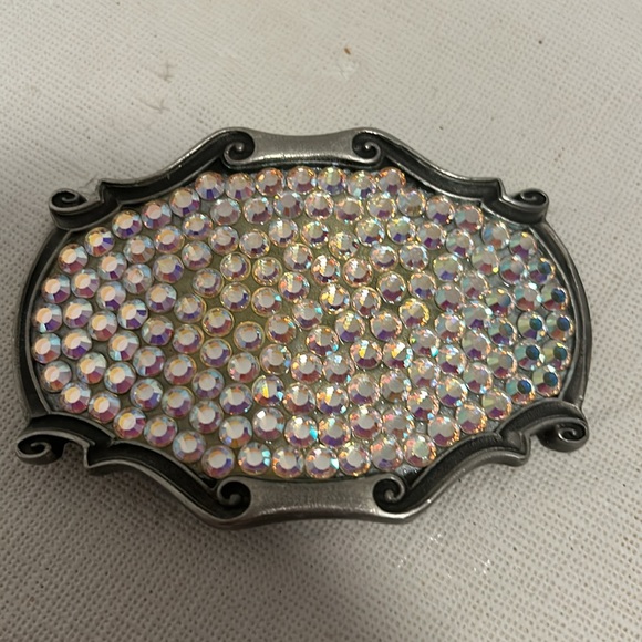 Vintage TRES FLORES RHINESTONE BELT BUCKLES.. - Picture 1 of 6